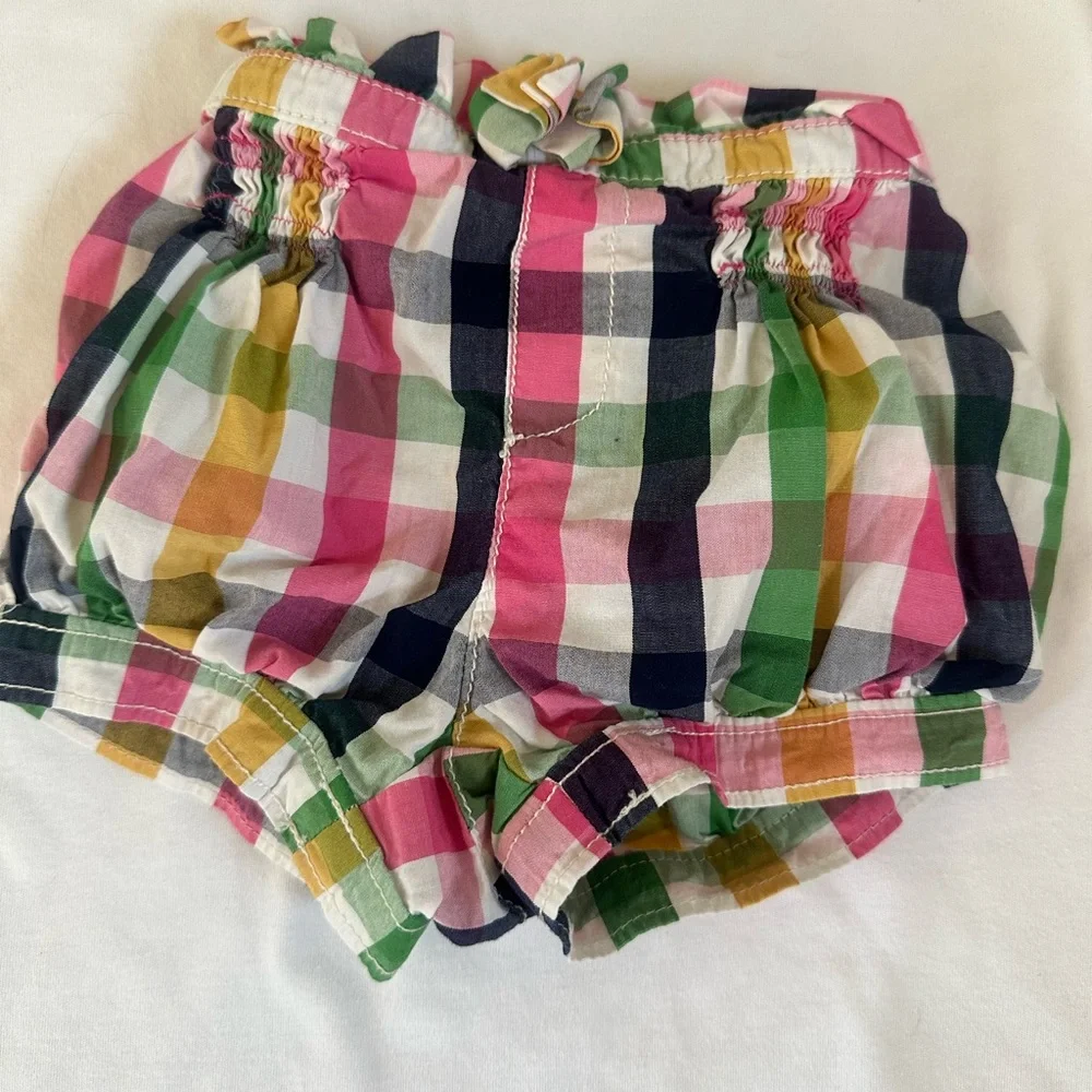 GAP Multicolor Plaid Diaper Cover Set